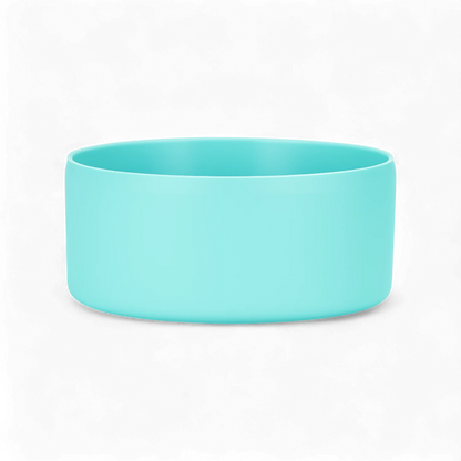 Protetor de Silicone G - by empório em azul, ideal para garrafas de 950-1200 ml, com base antirrisco resistente e flexível.