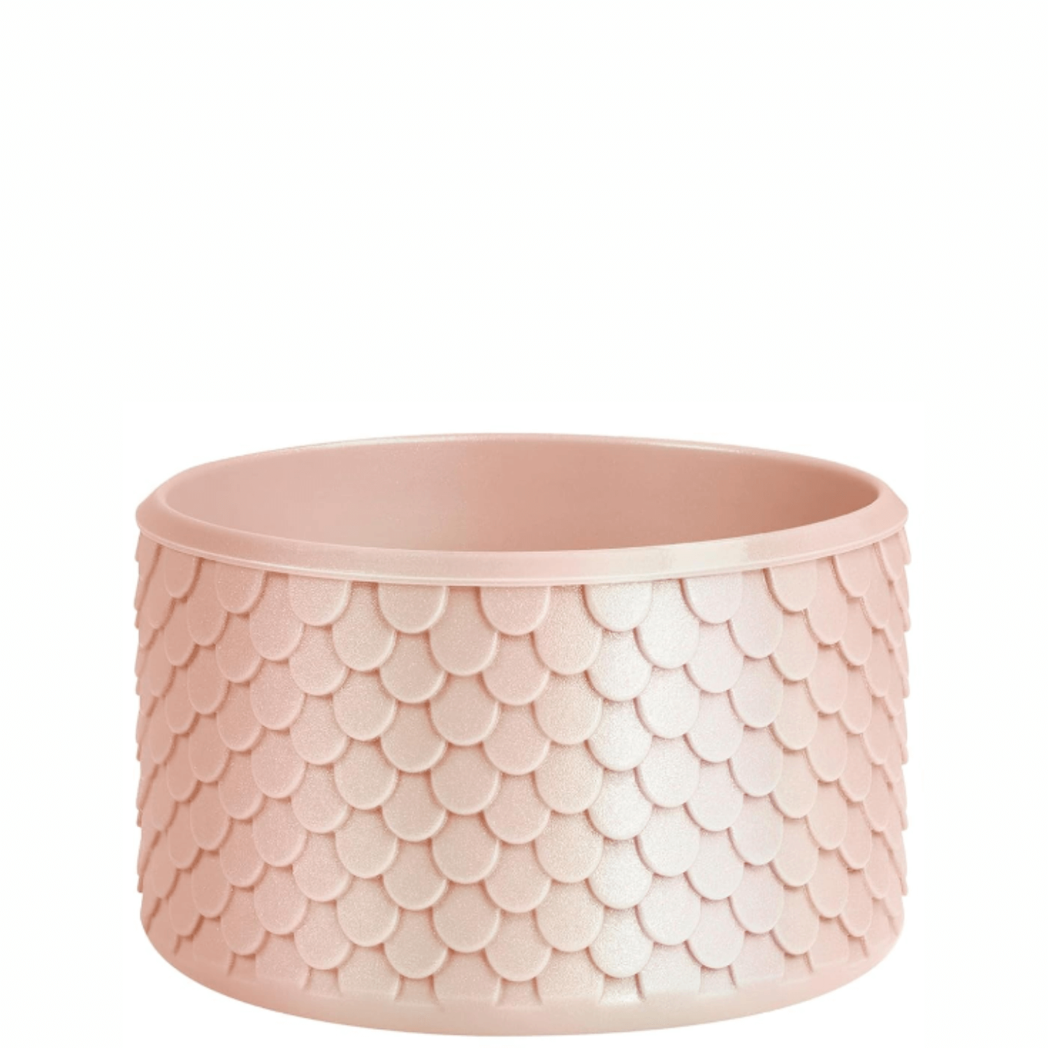 Capa de Silicone Sereia - Tamanho Original com design iridescente, proteção para copos e garrafas, acabamento estilo escamas.