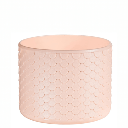 Capa de Silicone Sereia G - ( Owala Version ) rosa, textura escamosa, proteção para garrafas térmicas, estilo funcional.