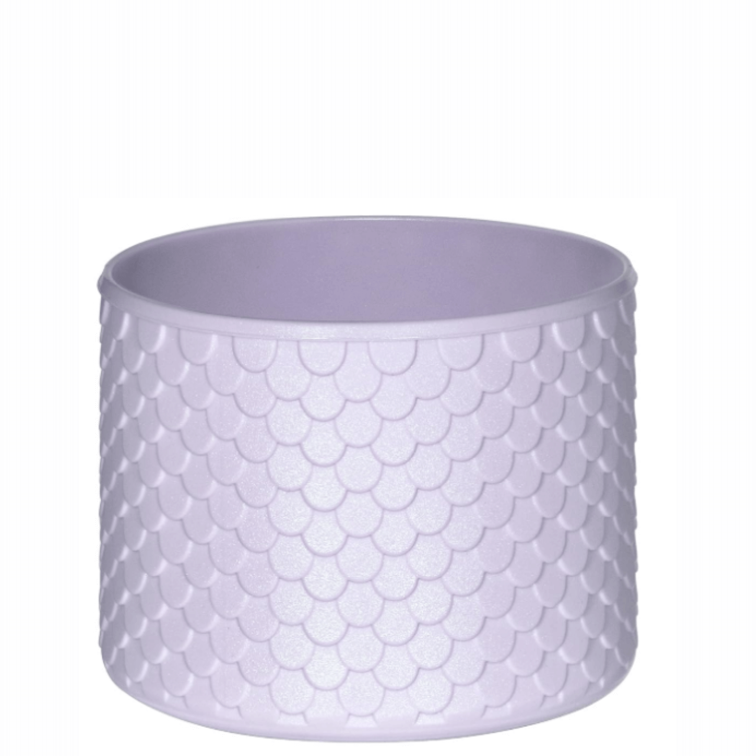 Capa de Silicone Sereia P- ( Owala Version ) protetora para garrafas, textura escamosa, cor lilás, tamanho pequeno.