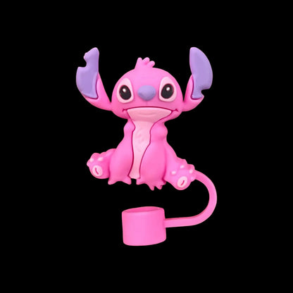 Protetor de Canudo Quencher - Variados em formato divertido, feito de silicone flexível, ideal para higiene e estilo do seu canudo.