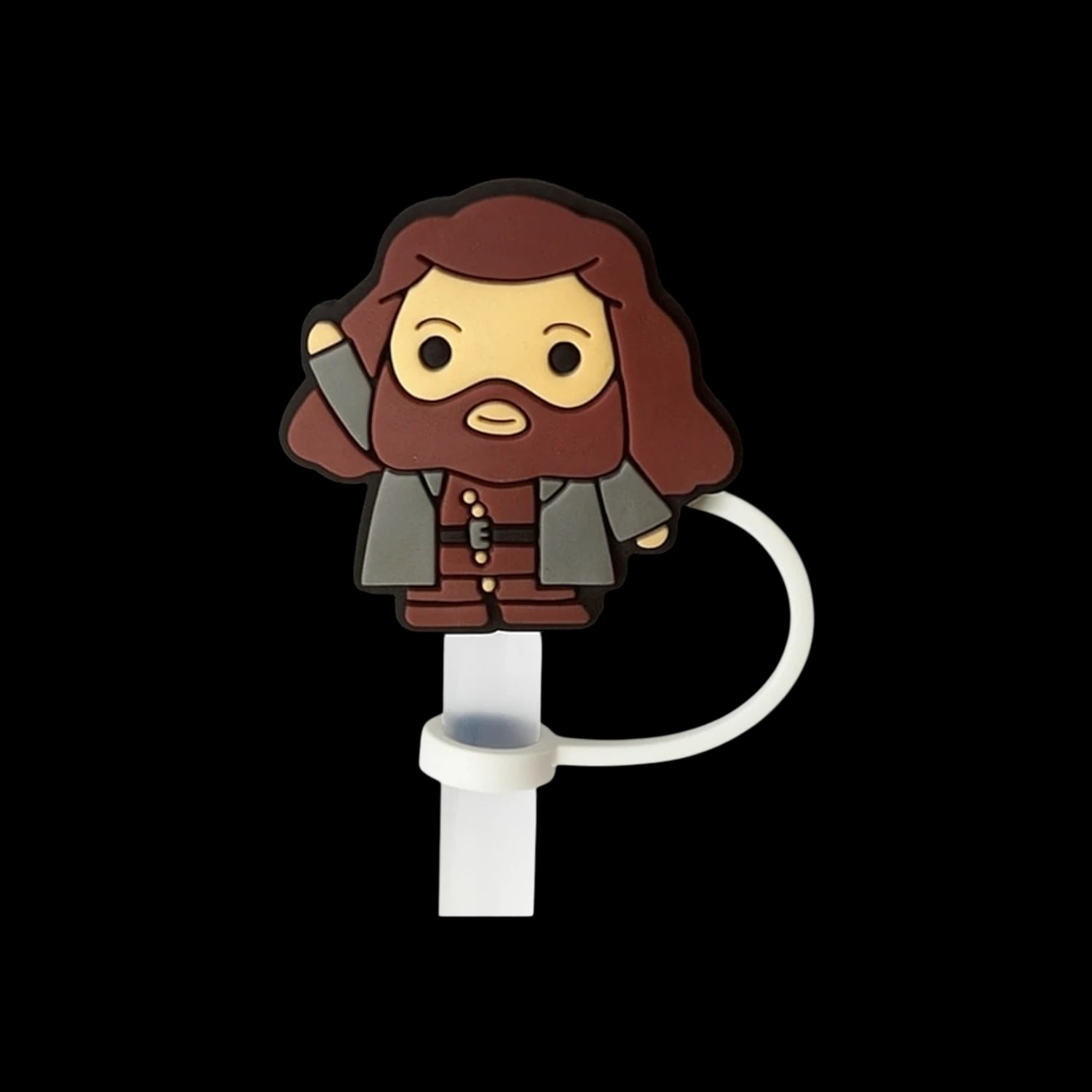 Protetor de Canudo Quencher - Variados com tema divertido, feito de silicone de grau alimentício, mantém o canudo limpo e protegido.