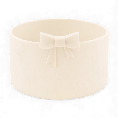 Protetor de Silicone - Laços para copo ou garrafa térmica com design elegante de laços e proteção eficaz contra impactos.