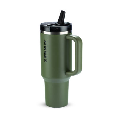 Copo Quencher Protour Stanley | 1,18L com isolamento duplo e tampa Flip Straw em verde