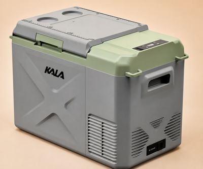 Refrigerador portátil KALA X25 de 25 litros na cor verde