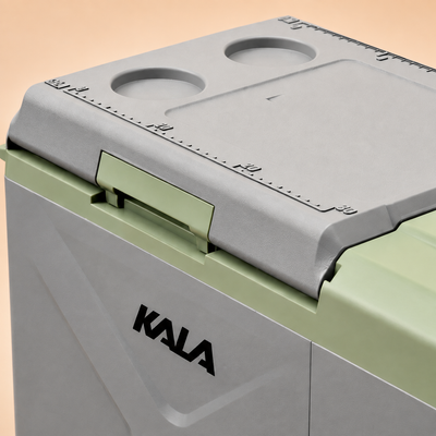 Refrigerador portátil KALA X25 de 25 litros na cor verde