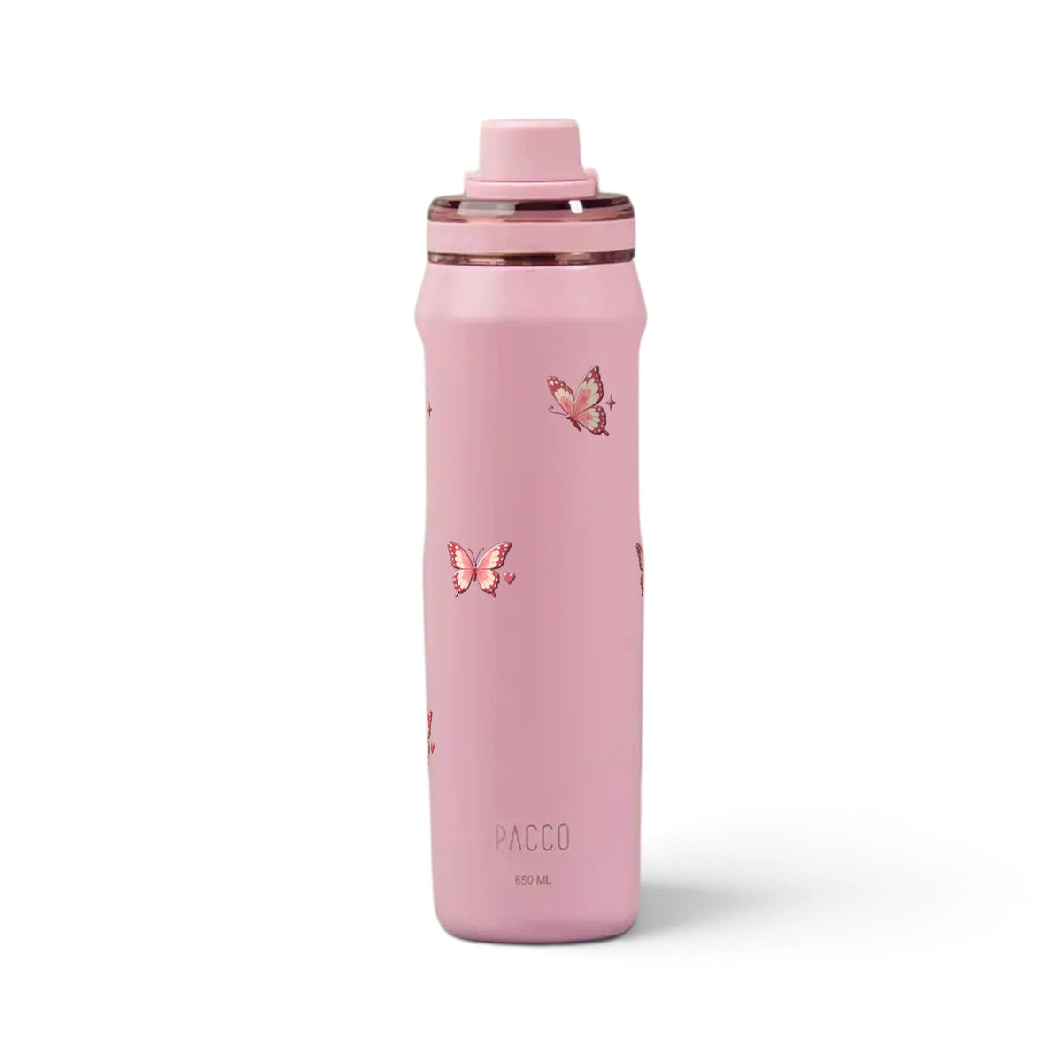 Garrafa Térmica PACCO Vyta 650ml Rosé Butterfly Sweet Rose