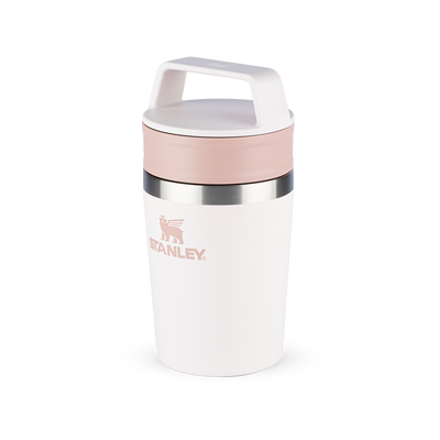 Mug Térmica Café Go | 236ml, branca e compacta, perfeita para bebidas quentes, com isolamento a vácuo.