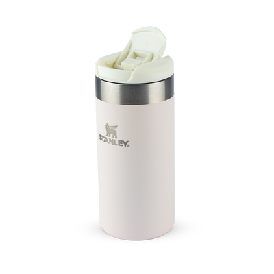 Garrafa Térmica Aerolight Transit | 354ml branca com tampa, ideal para bebidas quentes ou frias, destacando leveza e portabilidade.