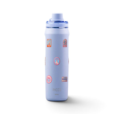 Garrafa Térmica PACCO Vyta 650ml Selos de Viagem Lavanda