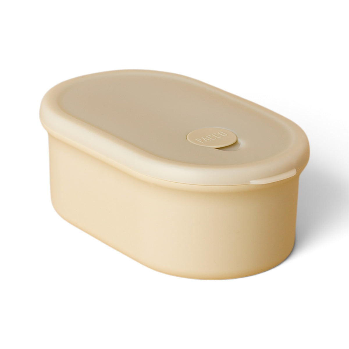Super Lunch Box Recipiente de Silicone 900ml - PACCO na cor Creme