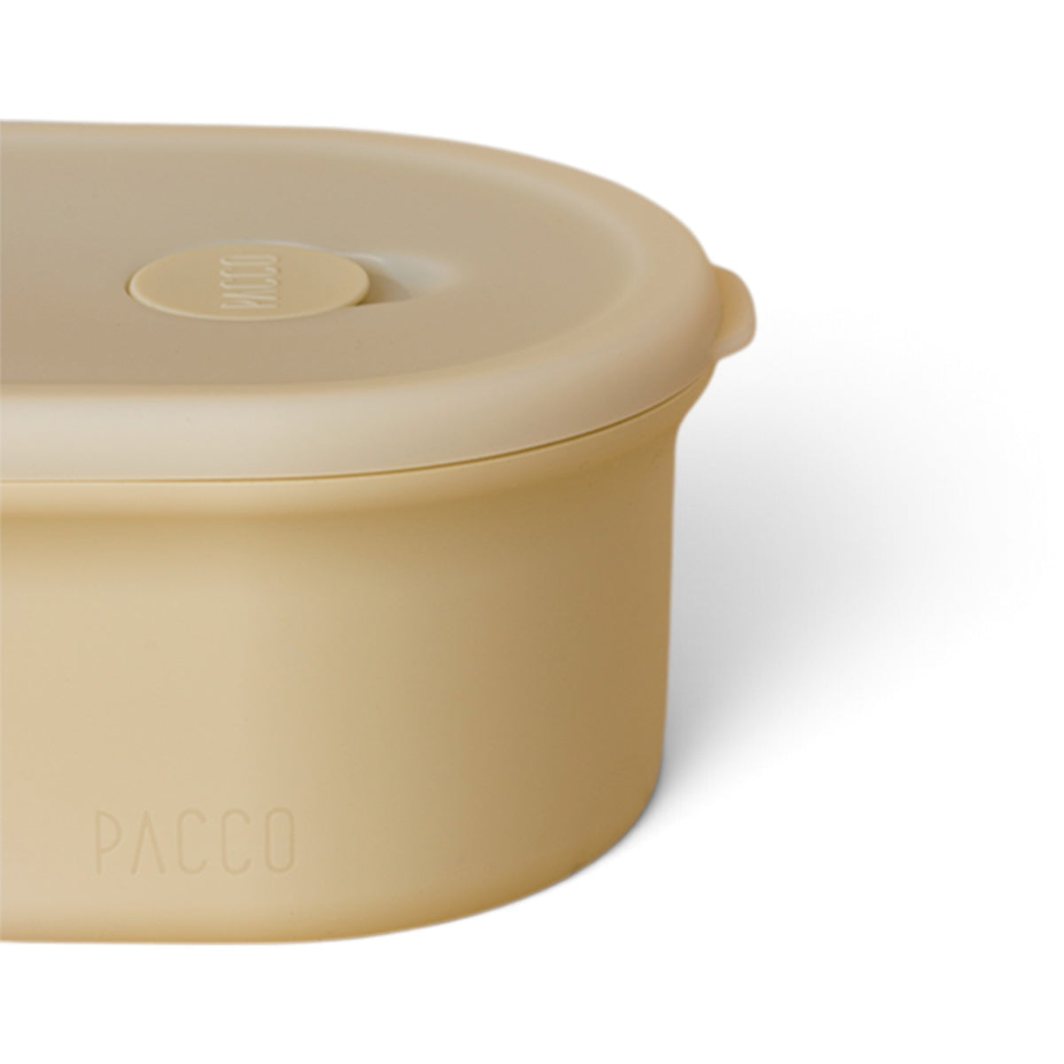 Super Lunch Box Recipiente de Silicone 900ml - PACCO na cor Creme