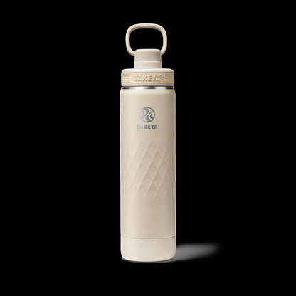Garrafa Térmica Takeya 650ml Spout Lid Sport isolada, design moderno e funcional, ideal para manter bebidas frias ou quentes.