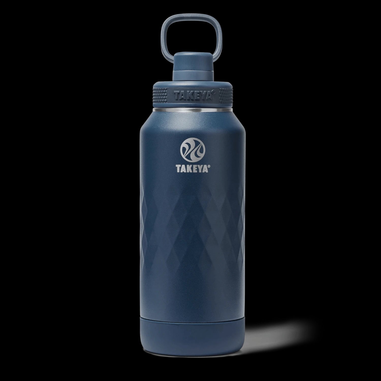 Garrafa Térmica Takeya 950ml Spout Lid Sport azul, isolamento triplo para manter bebidas quentes por 14h ou frias por 36h.