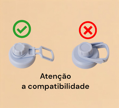 Compatibilidade do Kit Borracha Vedação PACCO Tampa modelo Original com alça flexível.