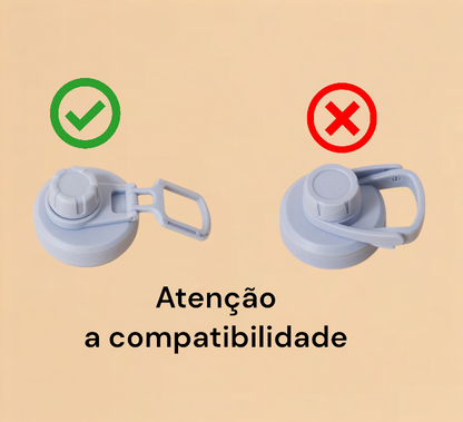Compatibilidade do Kit Borracha Vedação PACCO Tampa modelo Original com alça flexível.