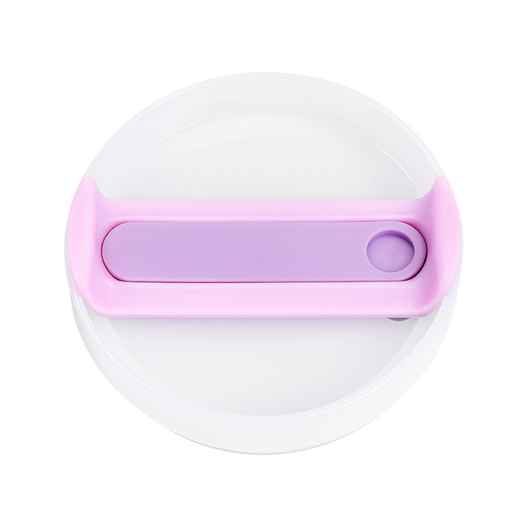 Tampa de reposição para copo Quencher - 40oz, vista de cima, cor lilás, compatível com Stanley Quencher 2.0, 1.180 ml