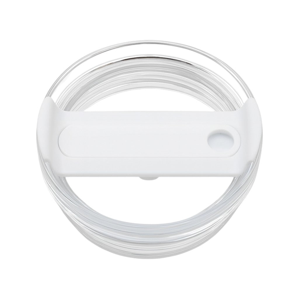 Tampa de reposição para copo Quencher - 40oz branca, fabricada em silicone e polipropileno, vista superior do produto
