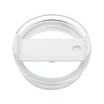 Tampa de reposição para copo Quencher - 40oz branca, fabricada em silicone e polipropileno, vista superior do produto
