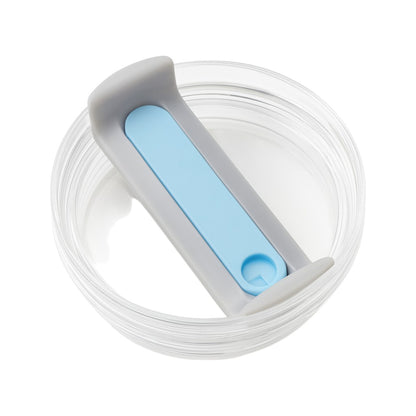 Tampa de reposição para copo Quencher - 40oz, vista de cima, destacando encaixe preciso e design ergonômico em silicone e polipropileno.