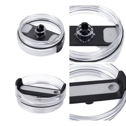 Tampa de reposição para copo Quencher - 40oz com encaixe preciso e materiais duráveis em silicone e polipropileno.