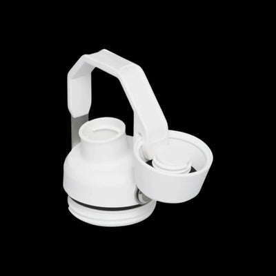 Tampa Aerolight Fast Flow branca com encaixe compatível para garrafas Stanley, garantindo vedação e funcionalidade eficaz.