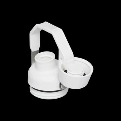 Tampa Aerolight Fast Flow branca com encaixe compatível para garrafas Stanley, garantindo vedação e funcionalidade eficaz.