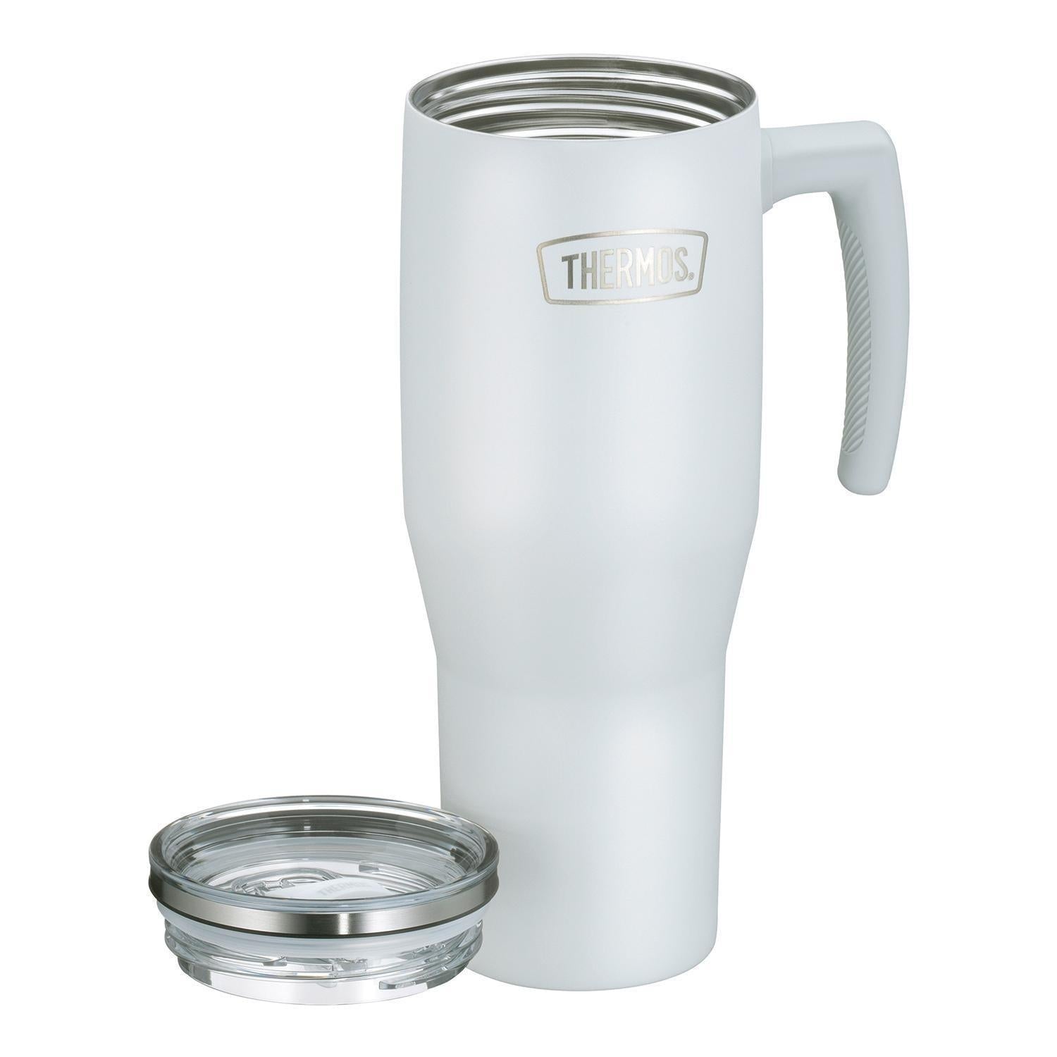 Thermos Copo Térmico Aruba com Canudo -1,1L em aço inoxidável com isolamento a vácuo, ideal para bebidas frias e quentes.