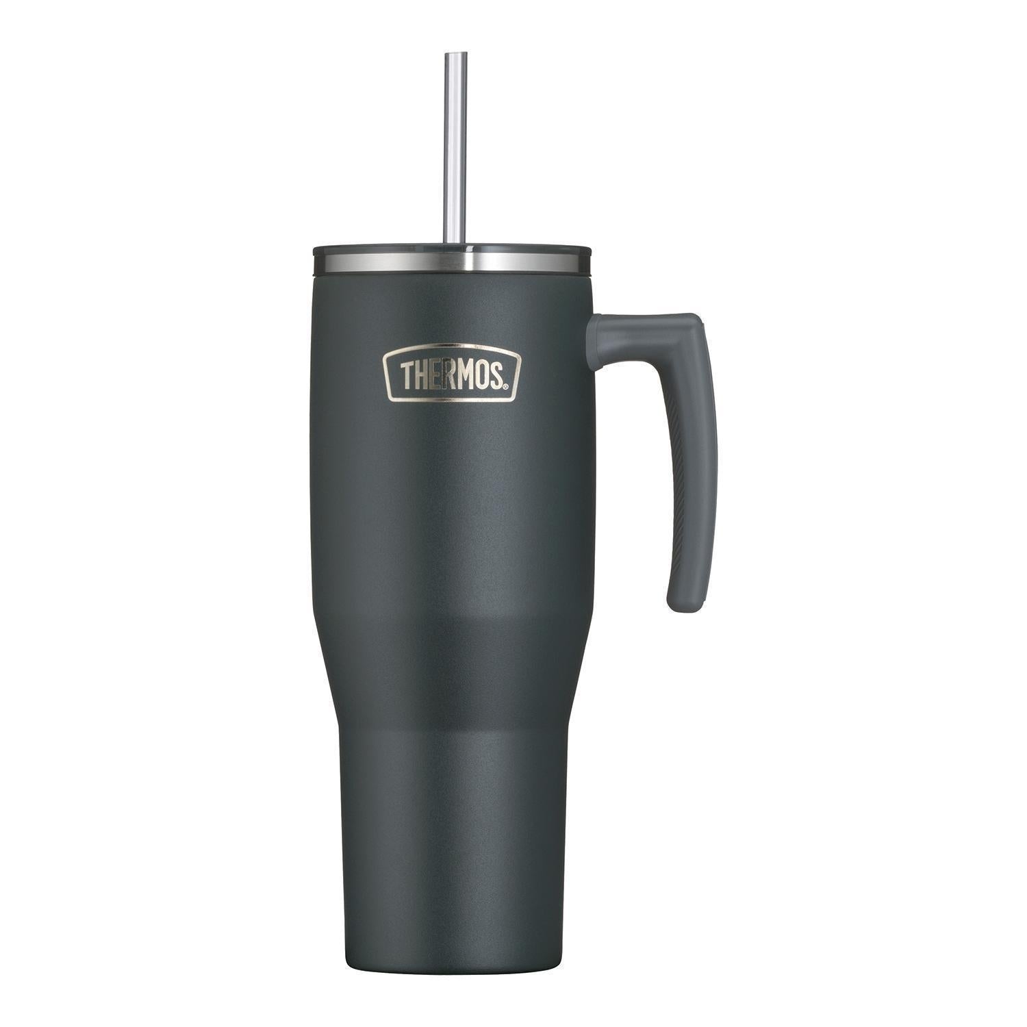 Thermos Copo Térmico Aruba com Canudo -1,1L em inox com alça e canudo