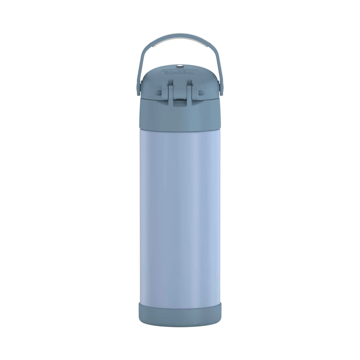 Garrafa Térmica Thermos Funtainer F411 470 ml Denim, vista frontal com tampa fechada