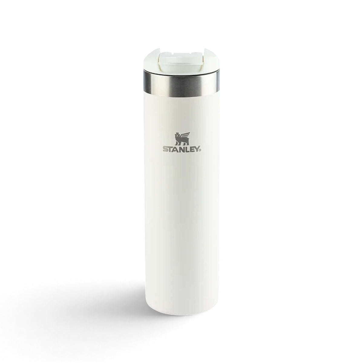 Garrafa Térmica Aerolight™ Transit Stanley 591 ml Cream, vista frontal com tampa fechada