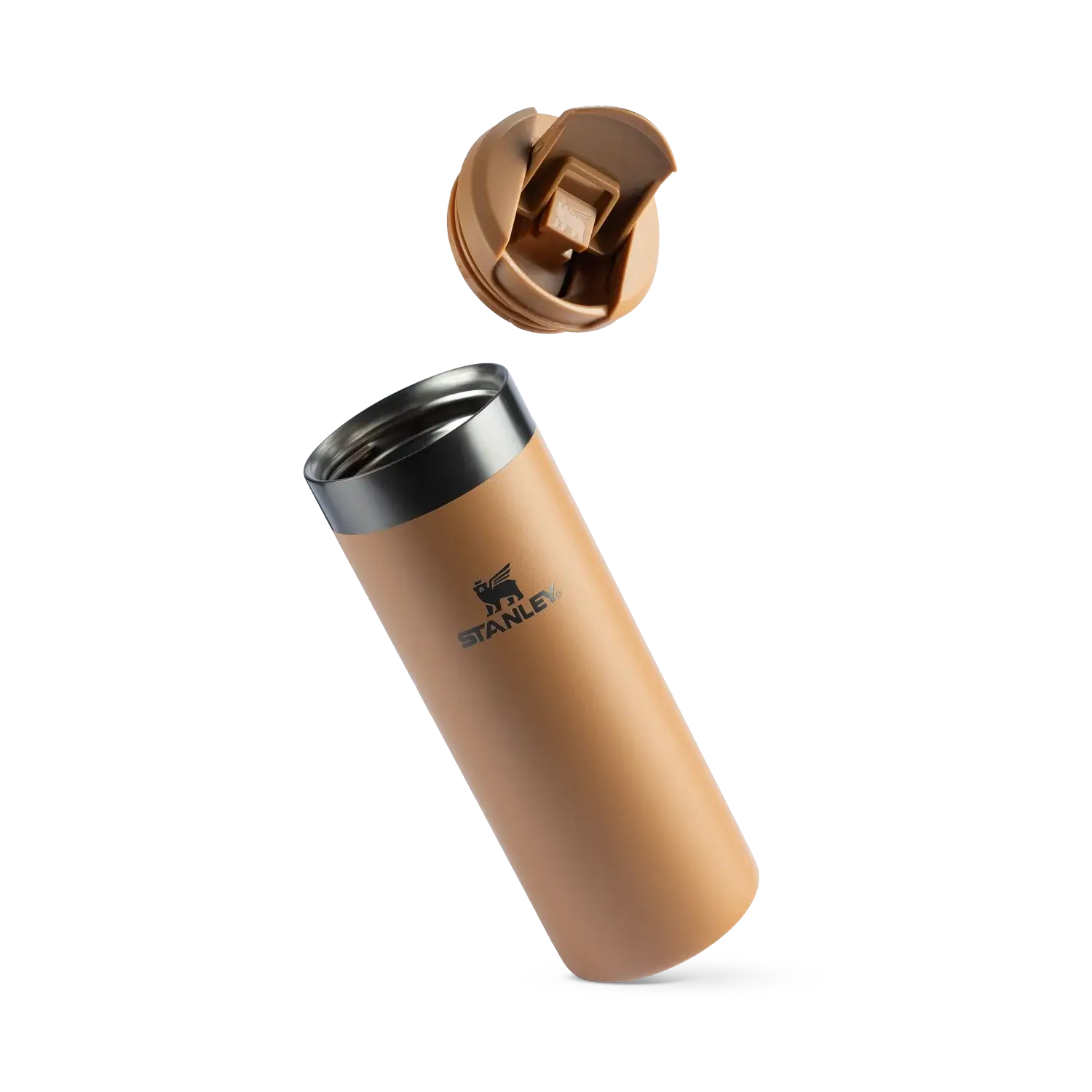 Garrafa Térmica AeroLight™ Transit Stanley | 0.47L comemorativa Dia das Mães, design elegante em cobre com tampa removível.