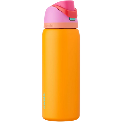 Garrafa Térmica Owala FreeSip - 946ml | 32oz, bico patenteado, tampa vedação, isolamento tripla parede, design slim, cor vibrante.