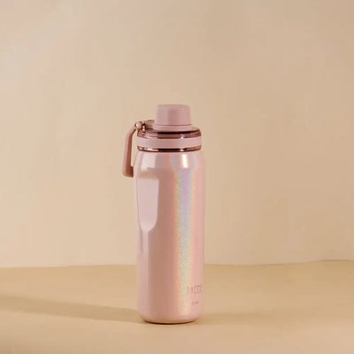Garrafa Térmica Vyta 500ml PACCO | PEDRAS PRECIOSAS em rosa, design compacto e sofisticado, ideal para manter bebidas na temperatura perfeita.