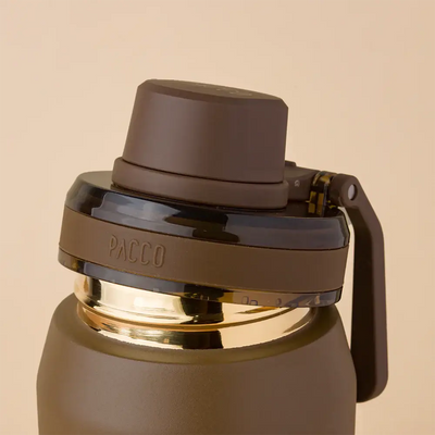 Garrafa Térmica PACCO Vyta 500ml em aço inoxidável, tampa destacável. Elegância e desempenho térmico em 500ml.
