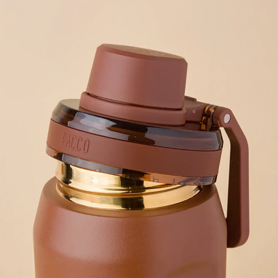 Tampa da Garrafa Térmica PACCO Vyta 500ml em aço inox 18/10 com isolamento térmico.