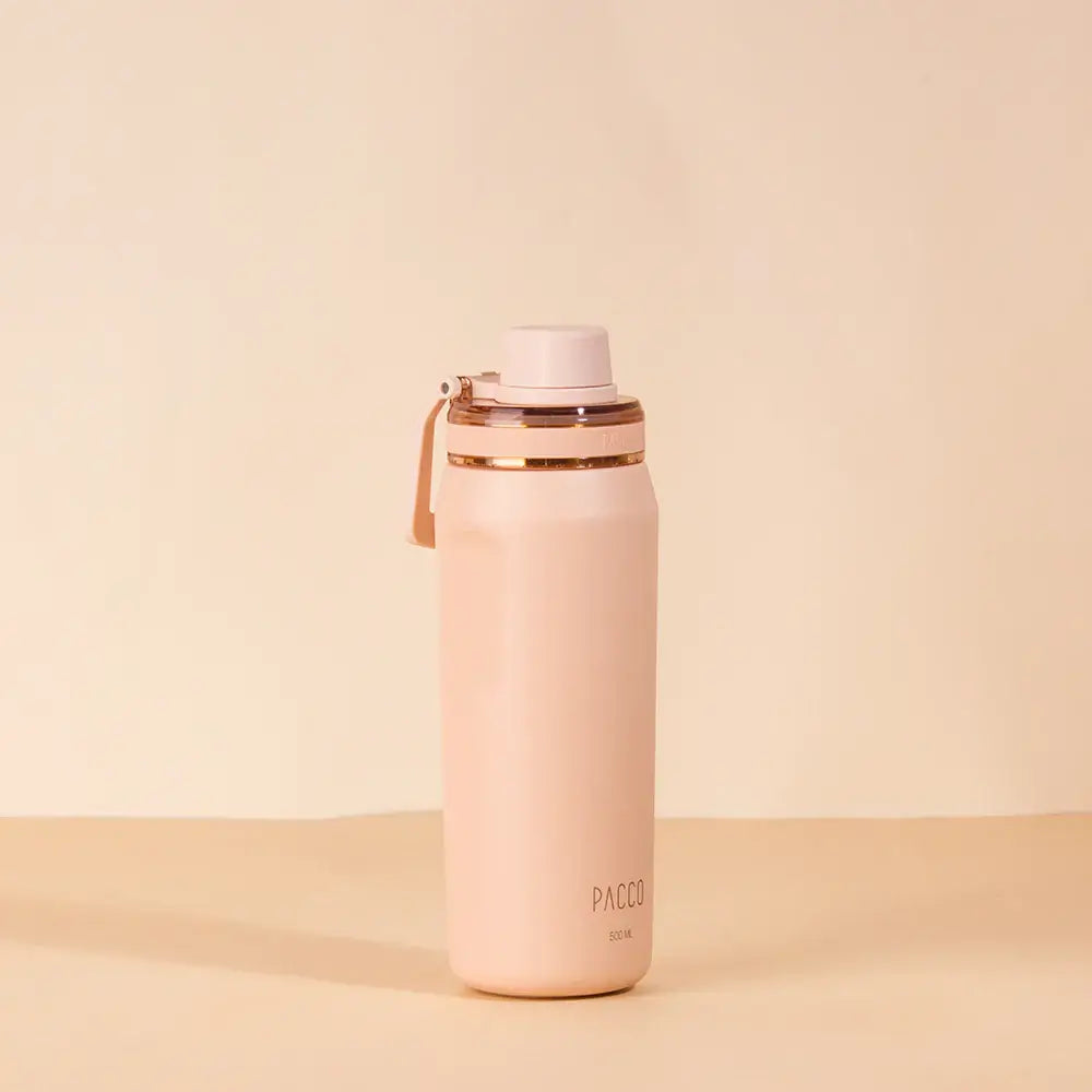 Garrafa Térmica PACCO Vyta 500ml com isolamento a vácuo e design sofisticado.