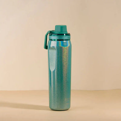 Garrafa Térmica Vyta 650ml PACCO | PEDRAS PRECIOSAS, design elegante em aço inox, mantém bebidas frias ou quentes, sustentável.