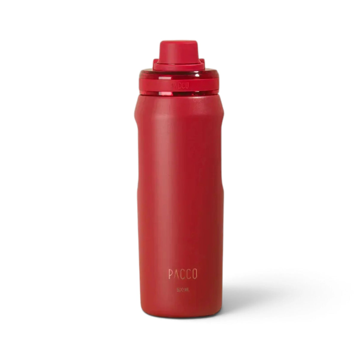 Garrafa Térmica PACCO Vyta 500 ml Pitanga, vista frontal com tampa fechada, foto 113 de 190