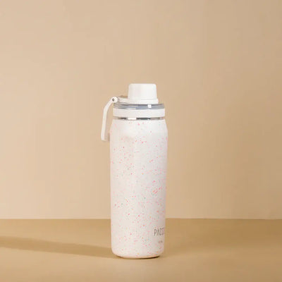 Garrafa Térmica PACCO Vyta 500ml em aço inox, elegante e durável, com isolamento a vácuo para eficiência térmica.