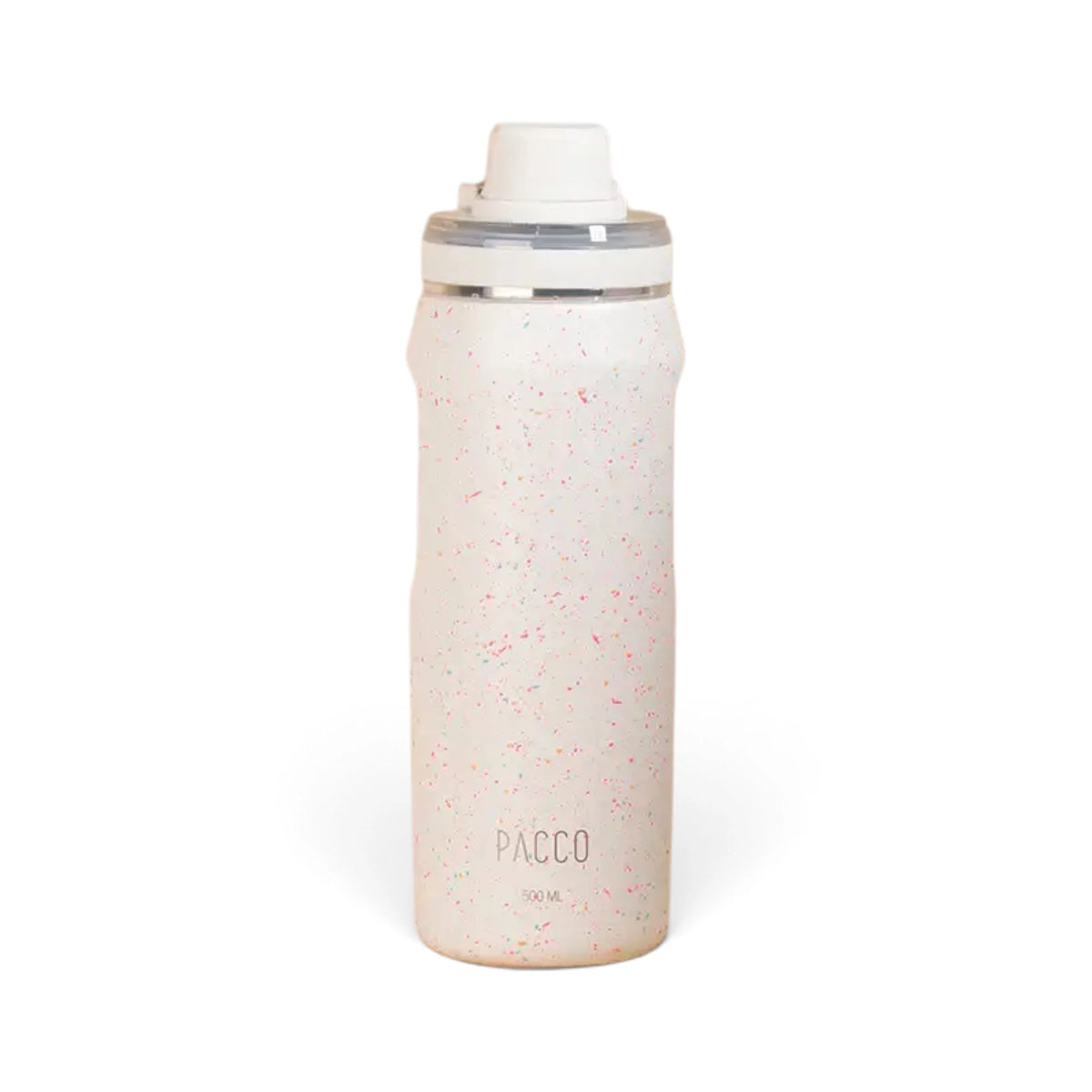Garrafa Térmica PACCO Vyta 500 ml Pink e yellow crush, vista frontal com tampa fechada, foto 119 de 190