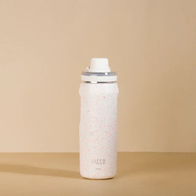 Garrafa Térmica PACCO Vyta 500ml em aço inoxidável, design sofisticado, alto desempenho térmico e isolamento a vácuo de parede dupla.