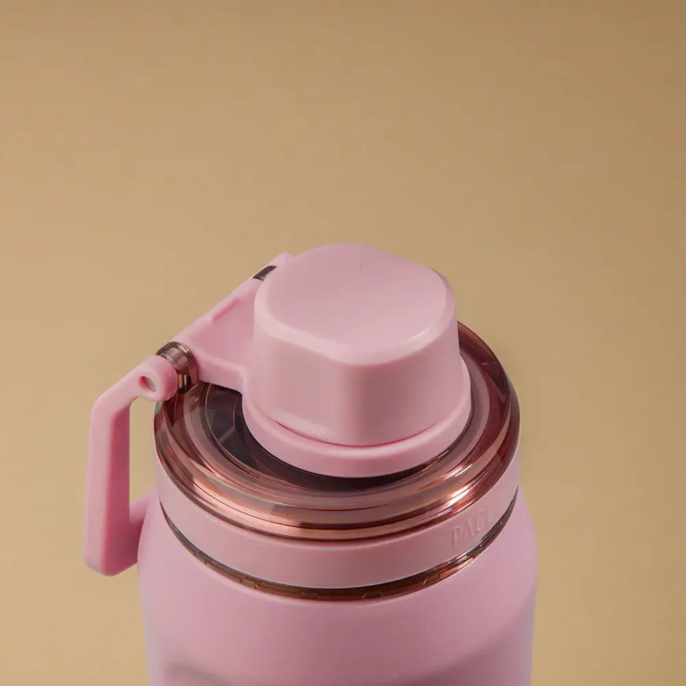 Garrafa Térmica PACCO Vyta 650 ml Sweet Rose, detalhe da tampa