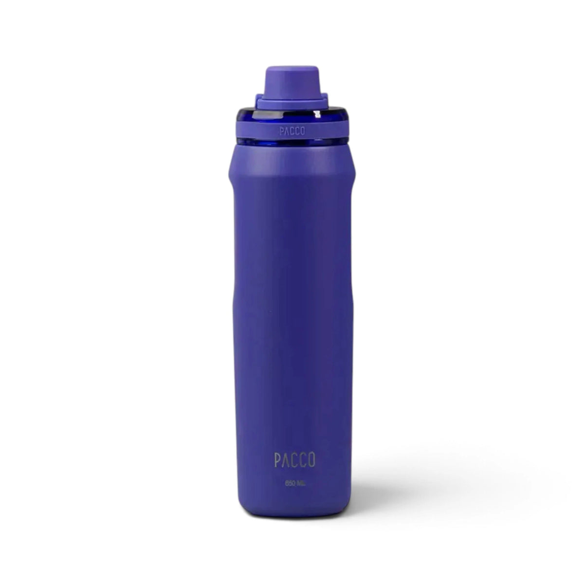 Garrafa Térmica PACCO Vyta 650 ml Trust Blue, vista frontal com tampa fechada, foto 142 de 204