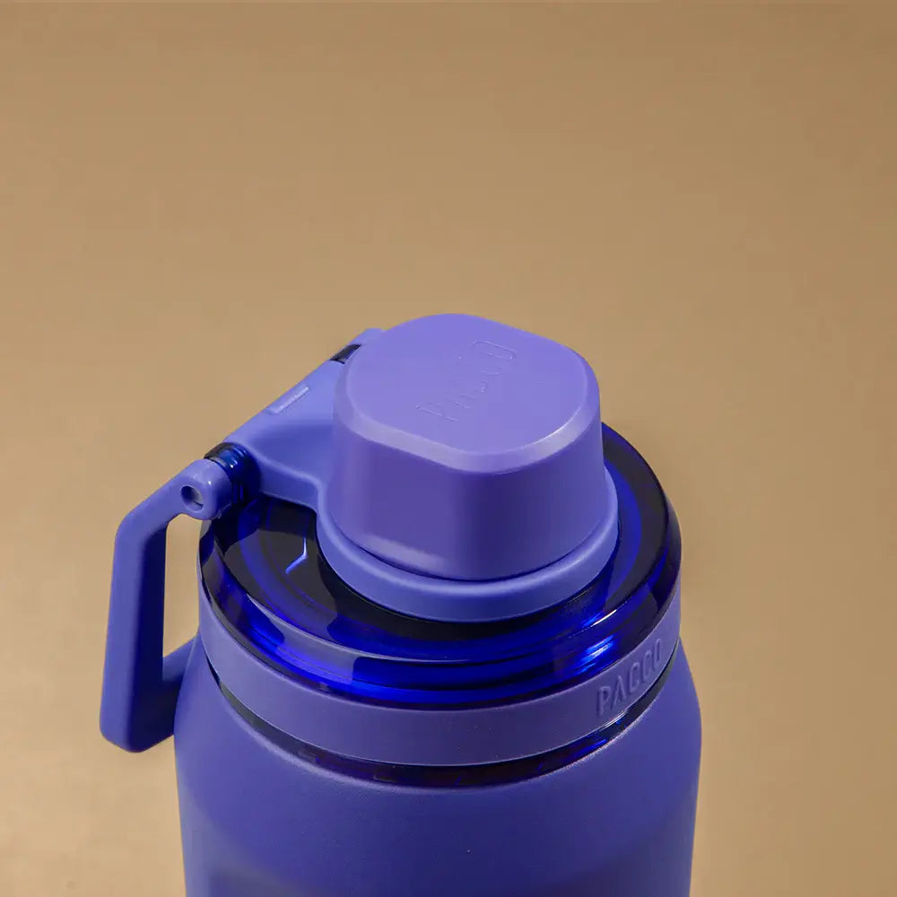 Garrafa Térmica PACCO Vyta 650 ml Trust Blue, detalhe da tampa