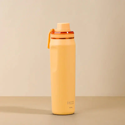 Garrafa Térmica PACCO Vyta 650ml com design elegante, alto desempenho térmico e base antiderrapante, feita em aço inox de qualidade.