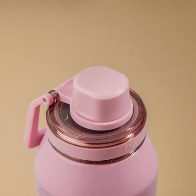 Garrafa Térmica PACCO Vyta 950ml Corações Sweet Rose, detalhe da tampa